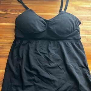 Black nursing tank top